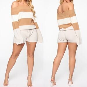 NWT Fashion Nova The Coziest Romper Sweater Size XS